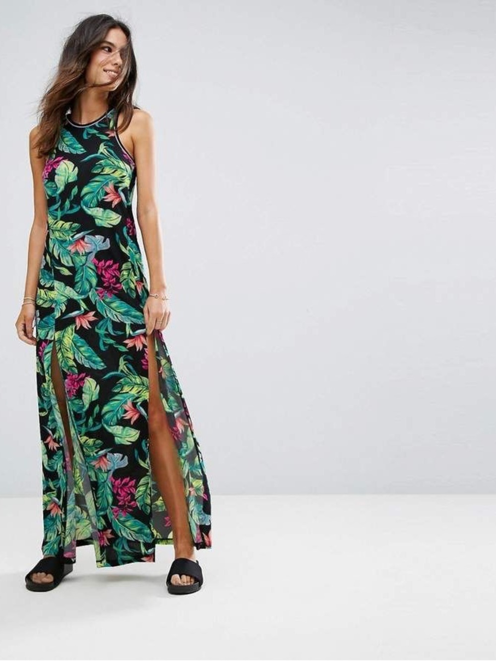 Seafolly Palm Printed Maxi Beach Dress Resortwear, tropical Women’s size medium